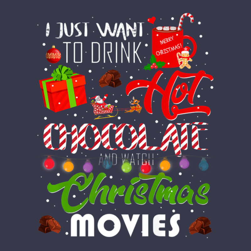I Just Want To Drink Hot Chocolate Watch Christmas Movies Premium Long Sleeve Tee by baoMotion | Teevron