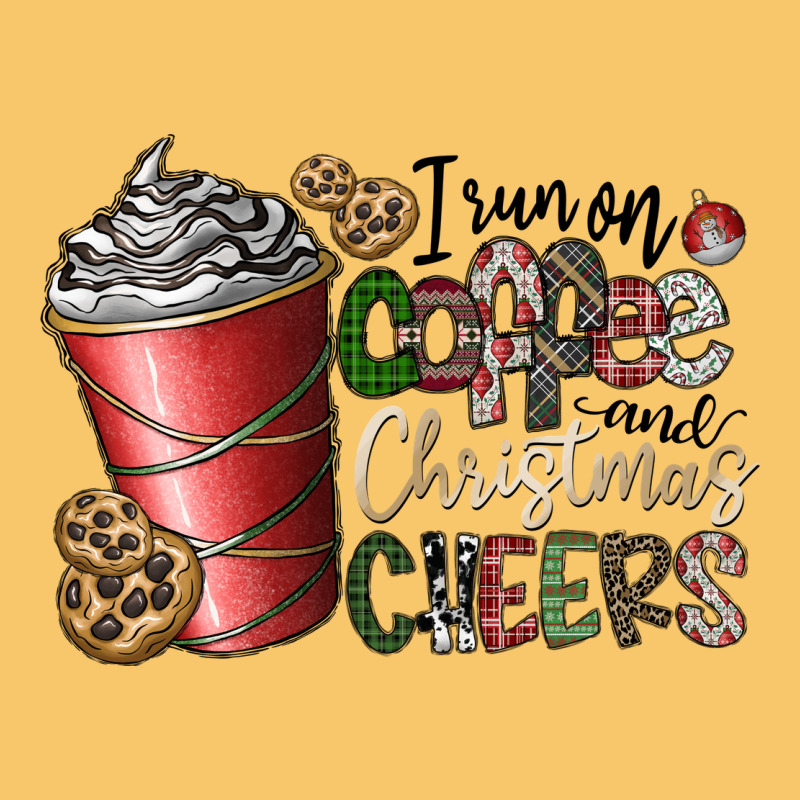 I Run On Coffee And Christmas Cheers Vintage Hoodie by CowhideDigitalArt | Teevron