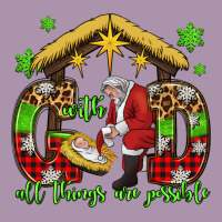 With God All Things Are Possible Santa Baby Jesus Heavyweight Hoodie | Teevron