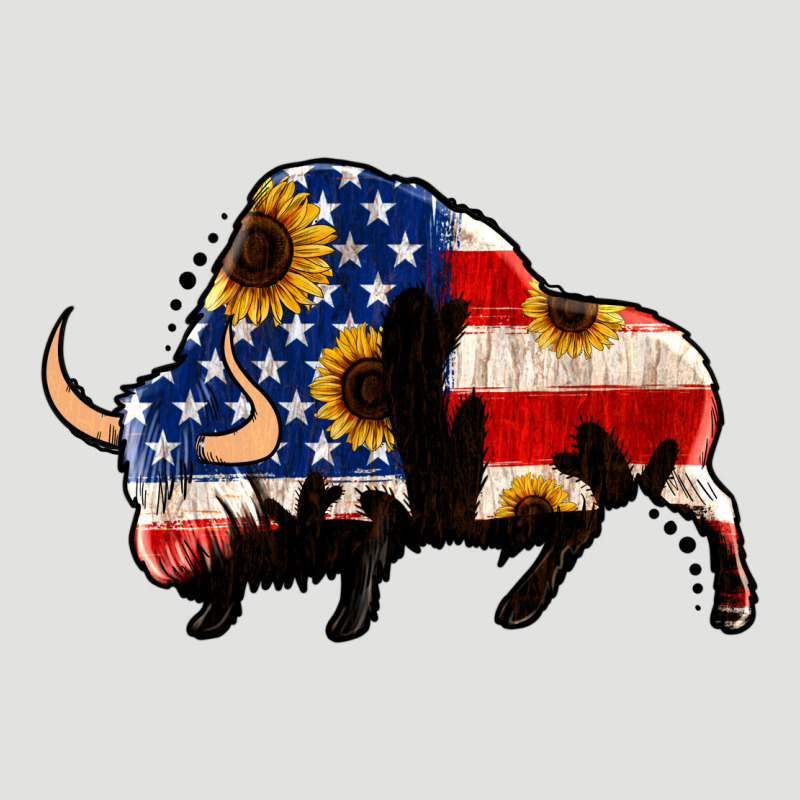 American Flag Bison Classic Tee by Jasminsmagicworld | Teevron