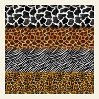 Safari Animals Seamless Pattern Vintage Tee | Teevron