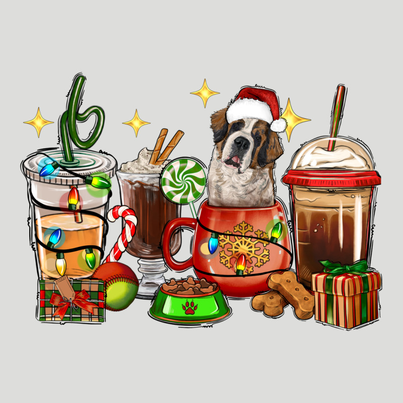 Christmas Coffee Cups With Saint Bernard Zipper Hoodie by RanaPortraitStore | Teevron