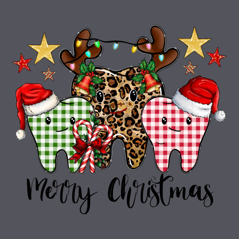 Merry Christmas Tooth Vintage Hoodie by CowhideDigitalArt | Teevron