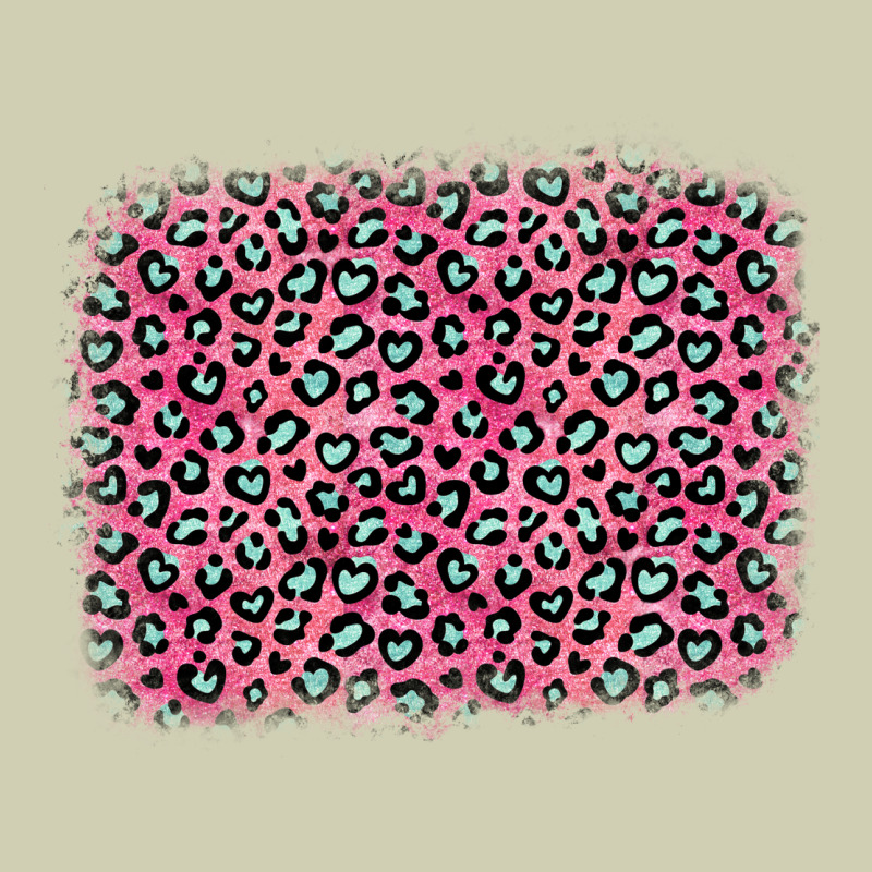 Pink Glitter Leopard With Heart Background Heavy Core Tee by OliviaCreatesArt | Teevron