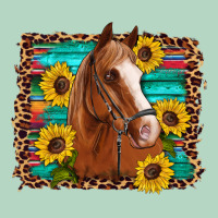 Horse Sunflowers Turquoise Wooden Serape Leopard Classic Tee | Teevron
