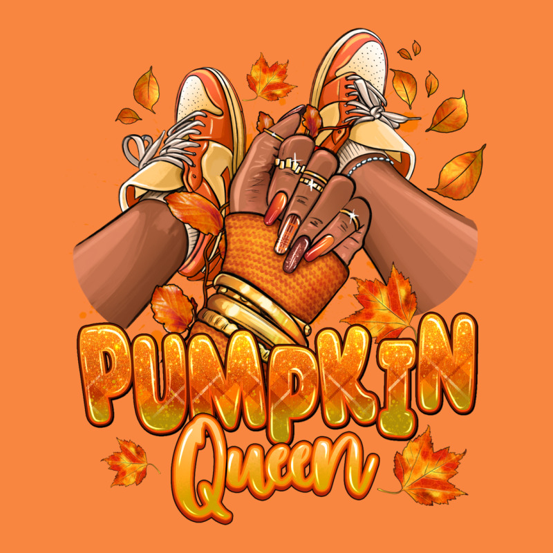 Pumpkin Queen Fall Black Girl Sneakers Premium Sweatshirt by RanaPortraitStore | Teevron
