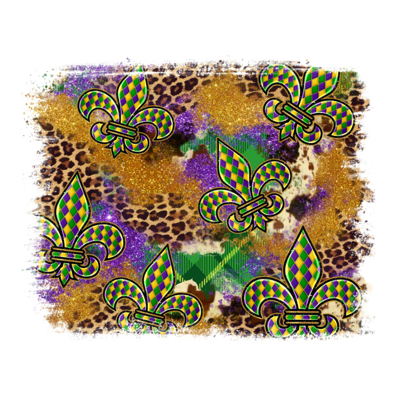 Mardi Gras Plaid Purple Glitter Background Premium Tee by FaDigitalArtStudio | Teevron