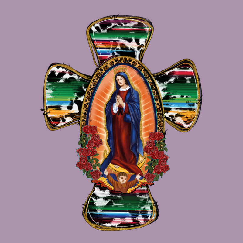 Our Lady Of Guadalupe Cross Heavyweight Hoodie by RanaPortraitStore | Teevron