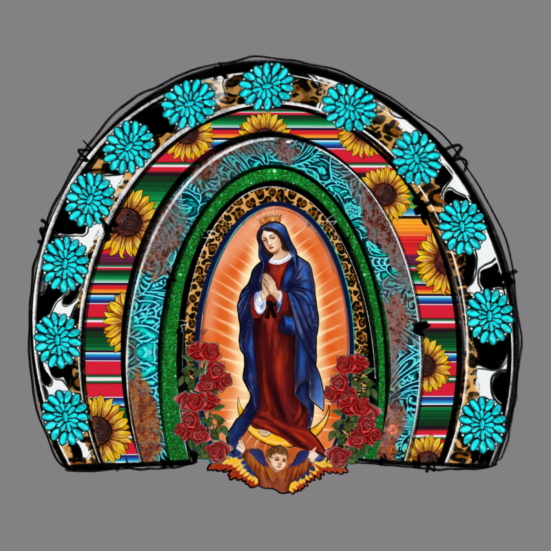 Lady Of Guadalupe Rainbow Heavyweight Hoodie by RanaPortraitStore | Teevron