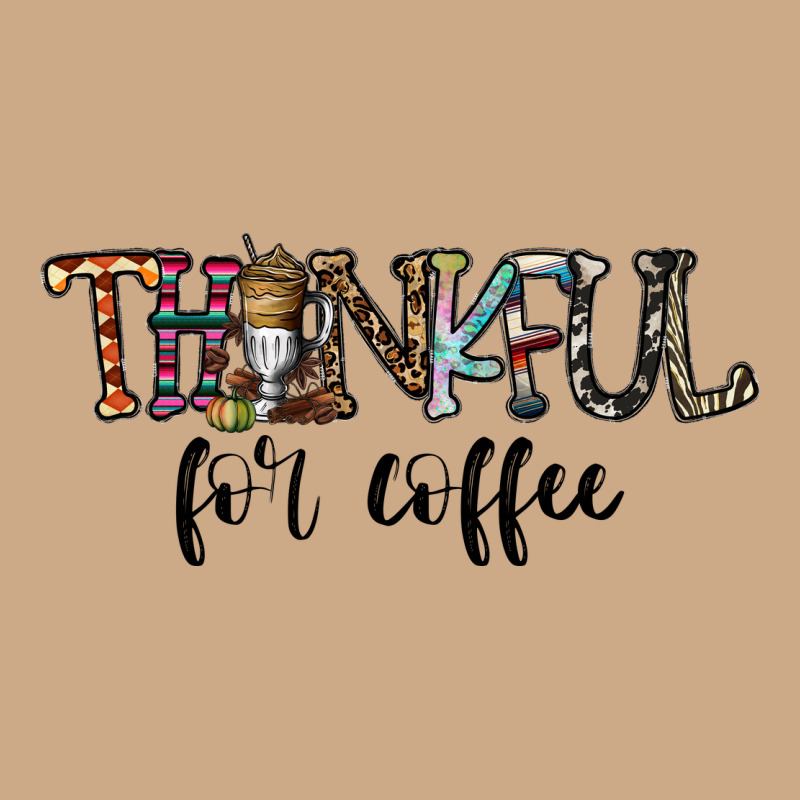 Thankful For Coffee Vintage Hoodie by CowhideDigitalArt | Teevron