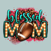 Blessed American Football Mom Lightbulb Letters Heavy Core Tee | Teevron