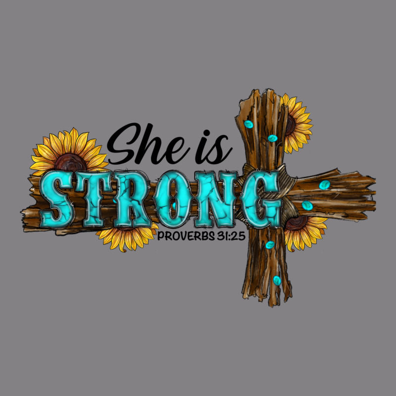 She Is Strong Western Cross Heavyweight Hoodie by RanaPortraitStore | Teevron