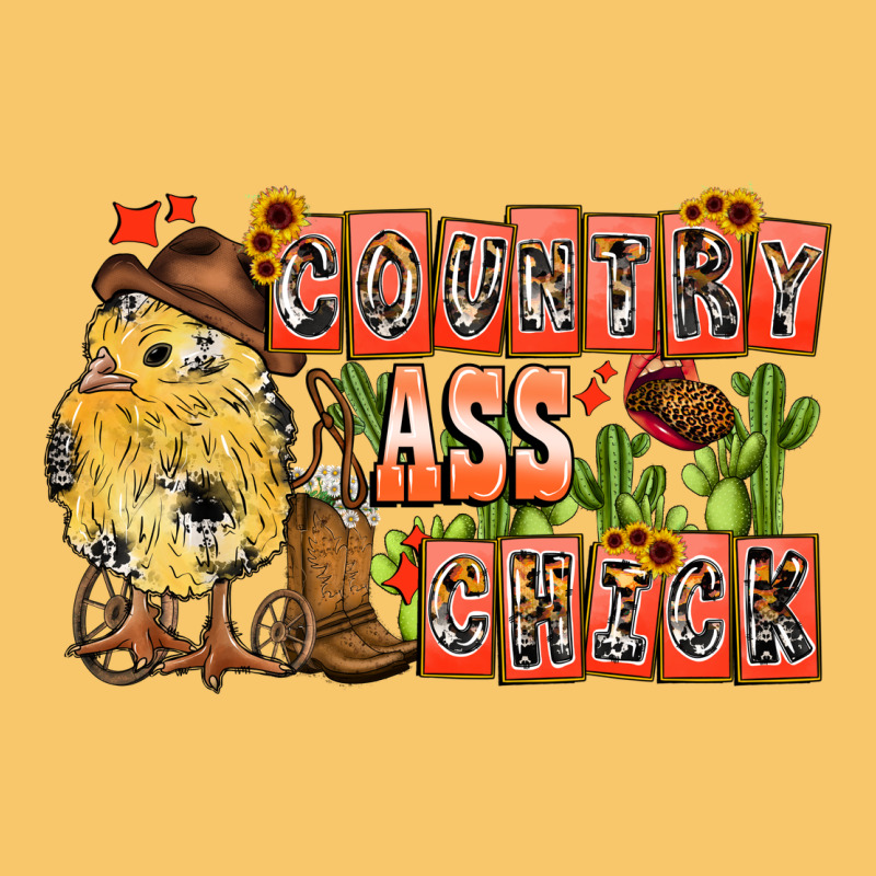 Country Ass Chick Vintage Hoodie by CowhideDigitalArt | Teevron
