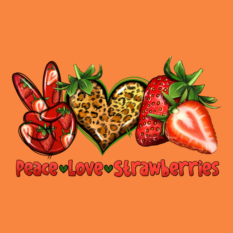 Peace Love Strawberries Premium Sweatshirt by Jasminsmagicworld | Teevron