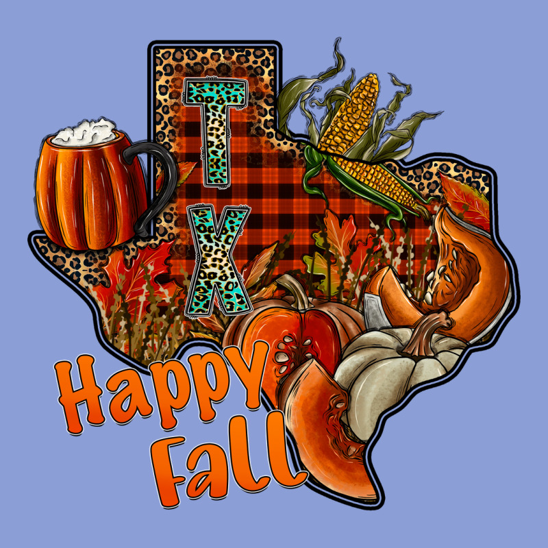 Happy Fall Texas Long Sleeve Tee by CowhideDigitalArt | Teevron
