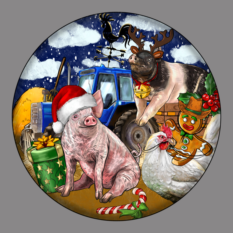 Farm And Pig Vintage Tee by FaDigitalArtStudio | Teevron