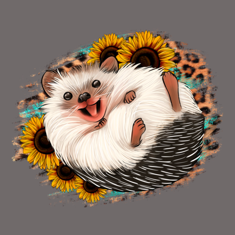 Happy Hedgehog Sunflower Leopard Urban Hoodie by Jasminsmagicworld | Teevron