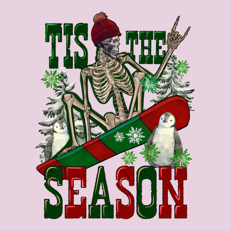 Tis The Season Skeleton Snowboard Ladies Tee by FaDigitalArtStudio | Teevron
