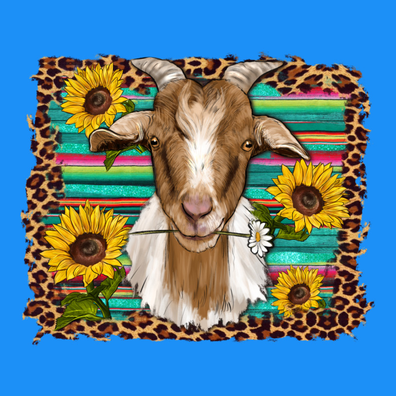 Goat Daisy Sunflowers Leopard Serape Glitter Classic Tee by Artiststas | Teevron