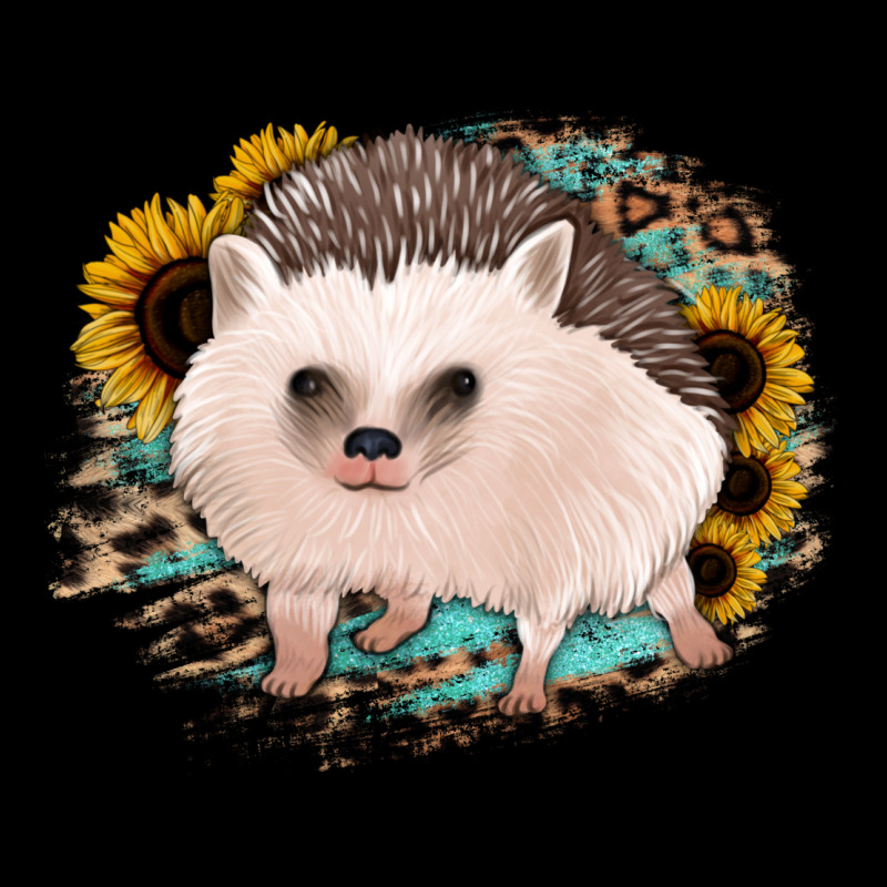 Hedgehog With Sunflowers And Leopard Urban Hoodie by Jasminsmagicworld | Teevron
