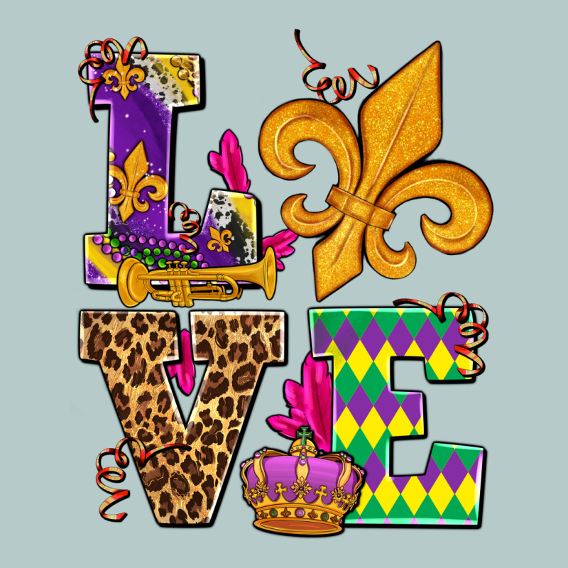 Mardi Gras Love Olivia Heavy Core Tee by OliviaCreatesArt | Teevron