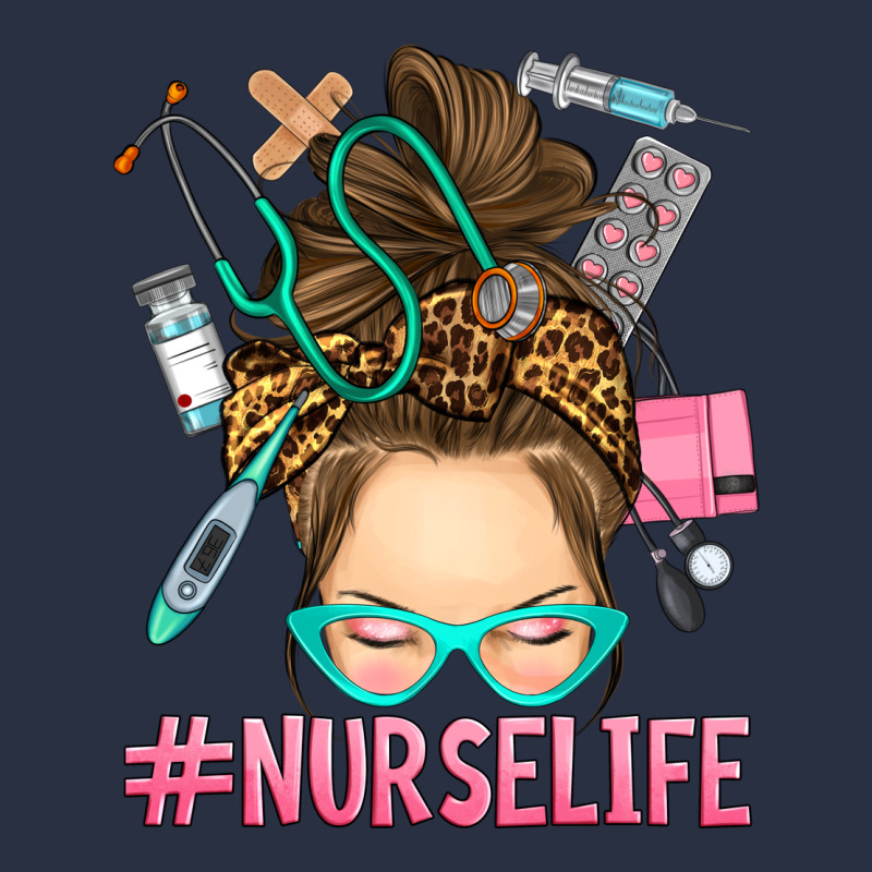 Messy Bun Nurse Life Heavyweight Sweatshirt by RanaPortraitStore | Teevron