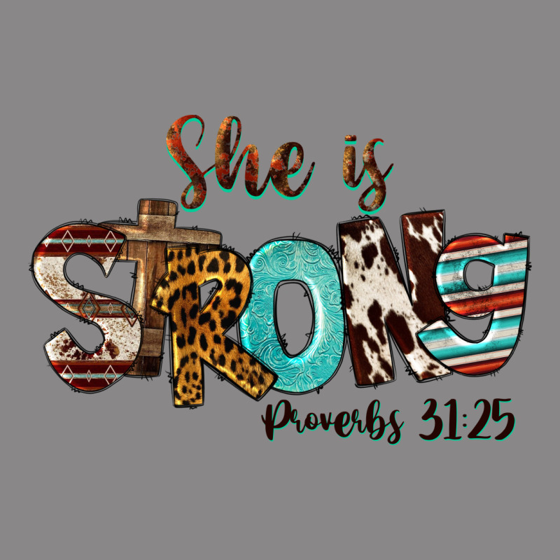 She Is Strong Proverbs 31 25 Vintage Tee by FaDigitalArtStudio | Teevron