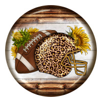 american football round earrings | Teevron