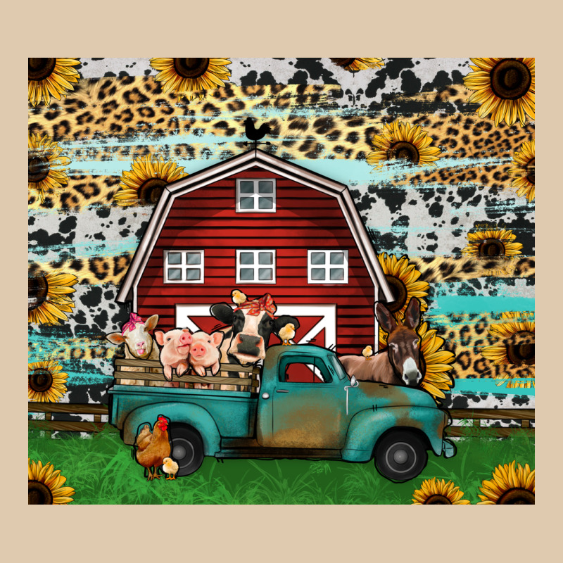 Farm Animals Red Barn Tumbler 20oz Heavyweight Sweatshirt by Jasminsmagicworld | Teevron