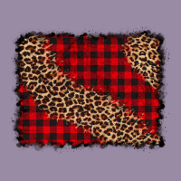 Leopard Buffalo Plaid Background Classic Tee | Teevron