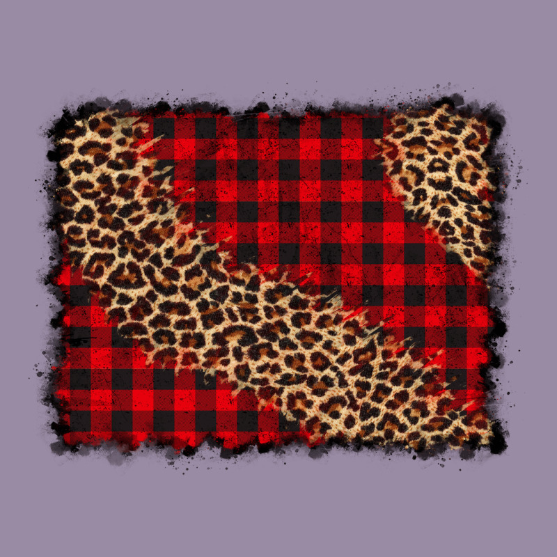 Leopard Buffalo Plaid Background Classic Tee by CowCowDesign | Teevron
