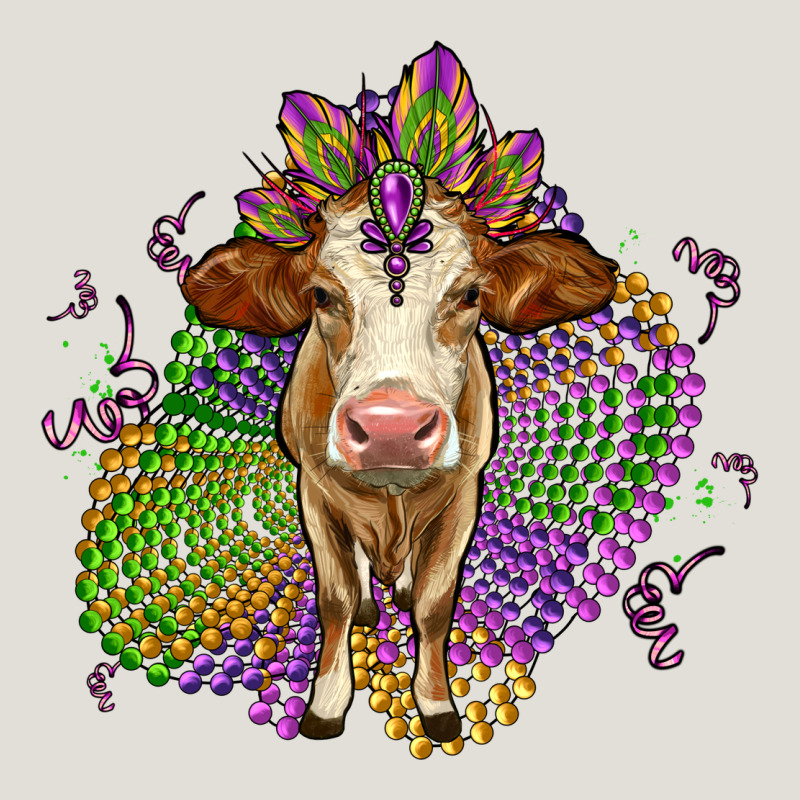 Simmental Mardi Gras Heavy Core Tee by OliviaCreatesArt | Teevron