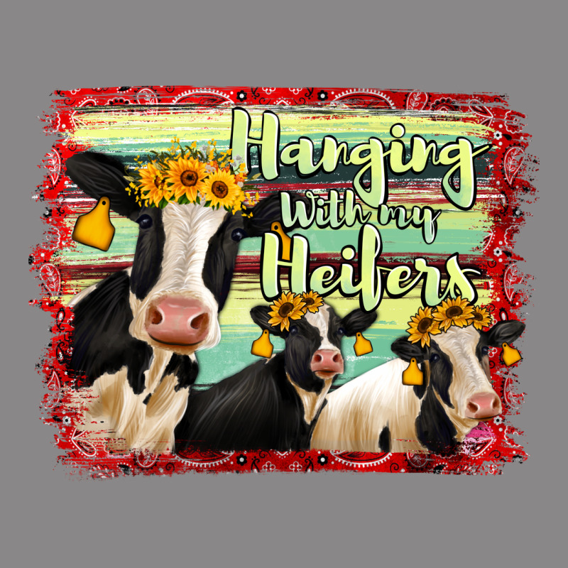 Hanging With My Heifers Holstein Cows Vintage Tee by RanaPortraitStore | Teevron
