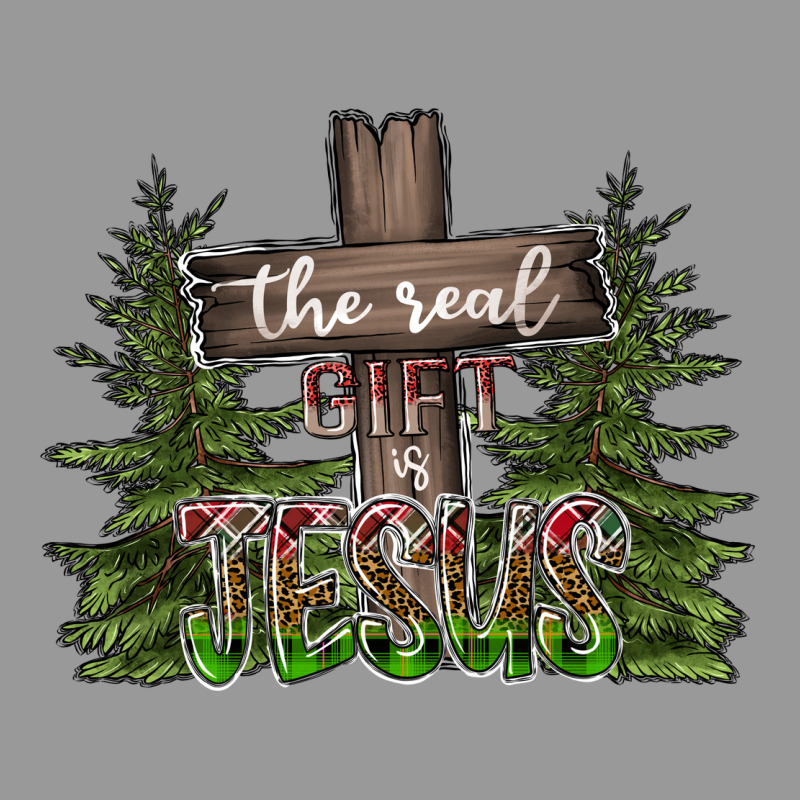 The Real Gift Is Jesus Vintage Hoodie by CowhideDigitalArt | Teevron