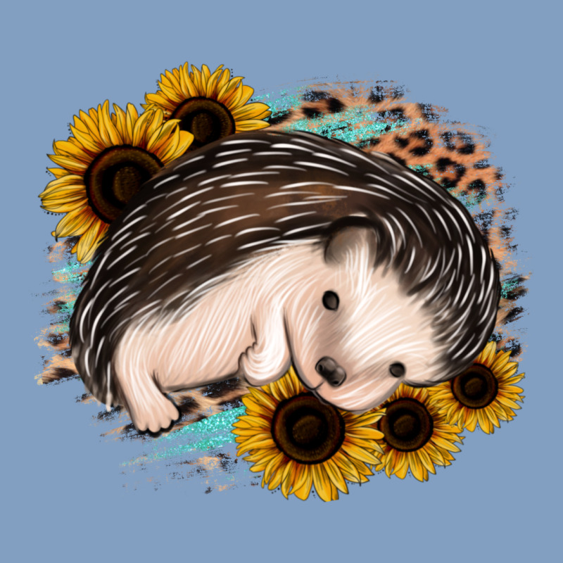 Sleeping Hedgehog Sunflower Leopard Urban Hoodie by Jasminsmagicworld | Teevron
