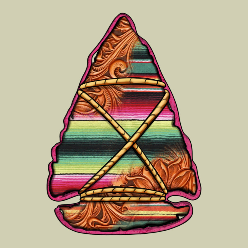 Serape Tooled Leather Arrowhead Heavy Core Tee by Jasminsmagicworld | Teevron