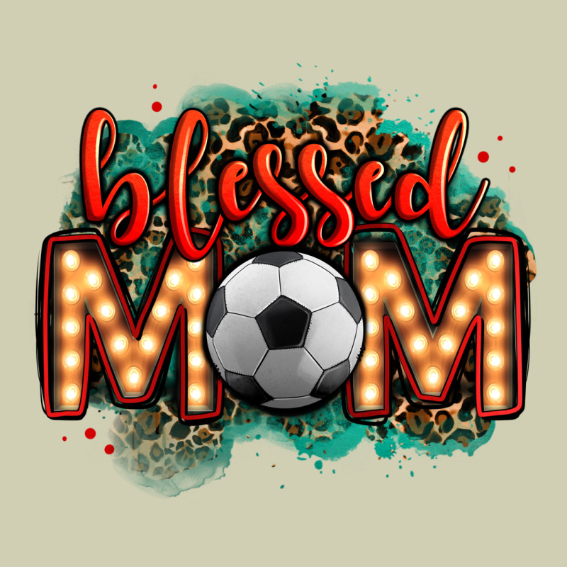 Blessed Soccer Mom Lightbulb Letters Heavy Core Tee by OliviaCreatesArt | Teevron