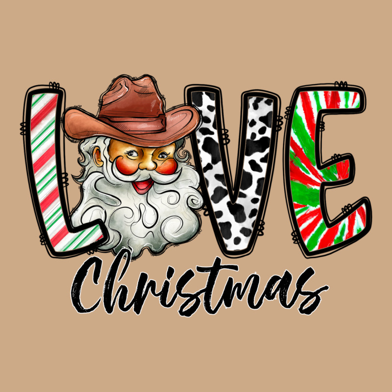 Love Christmas Santa Vintage Hoodie by CowhideDigitalArt | Teevron