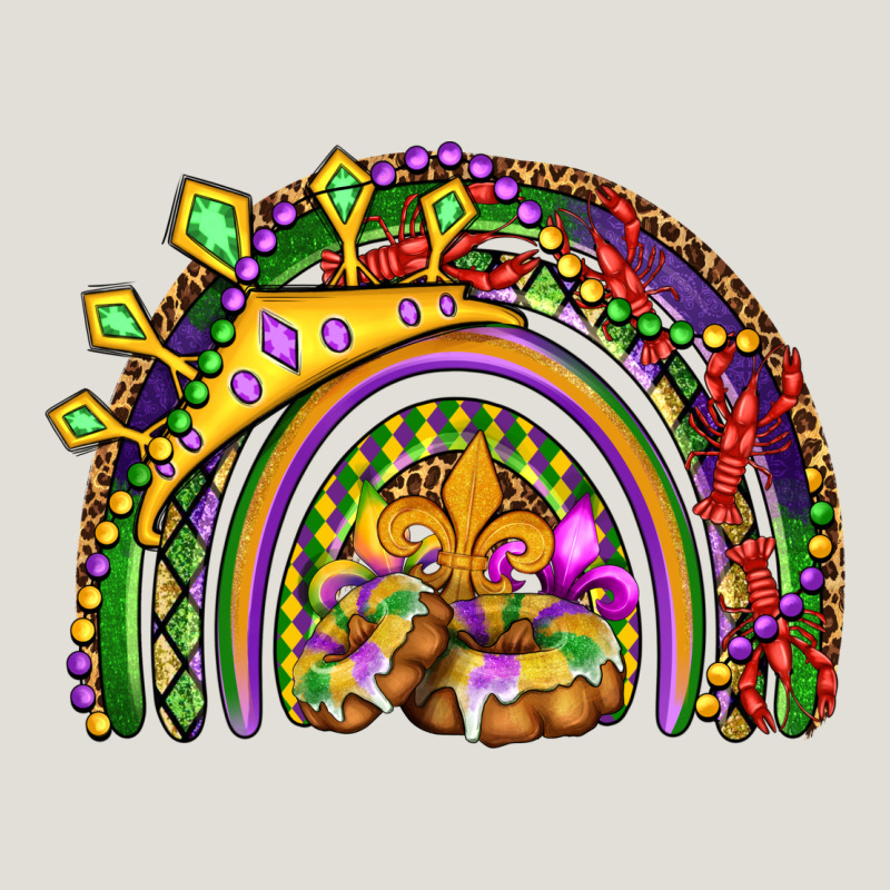 Mardi Gras Rainbow Heavy Core Tee by OliviaCreatesArt | Teevron