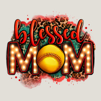 Blessed Softball Mom Lightbulb Letters Heavy Core Tee | Teevron