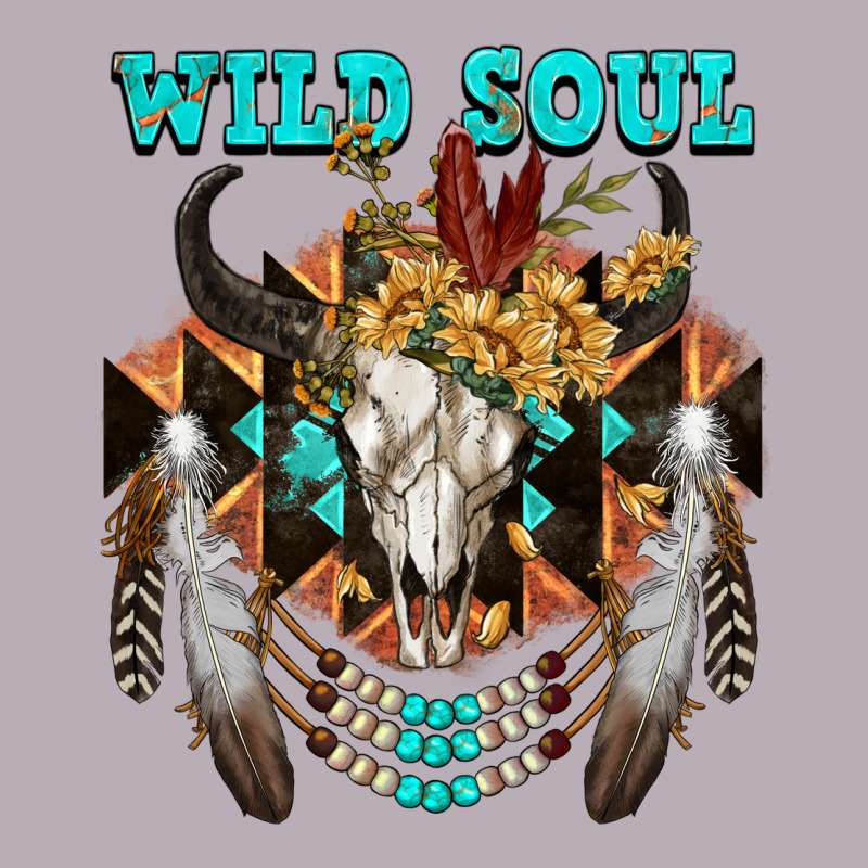 Wild Soul Bull Skull Vintage Tee by FaDigitalArtStudio | Teevron