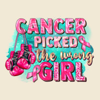 Cancer Picked The Wrong Girl Breast Cancer Premium Tee | Teevron