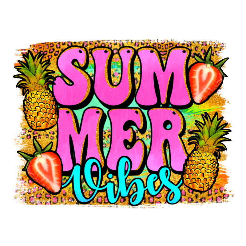 Summer Vibes Leopard Background Premium Hoodie by Jasminsmagicworld | Teevron