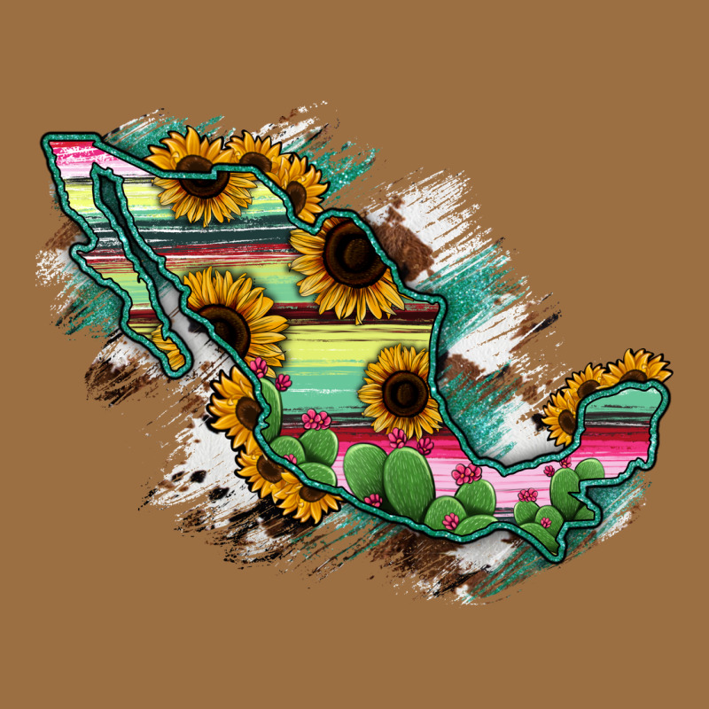 Guerrero Mexico Sunflower Map Vintage Tee by RanaPortraitStore | Teevron