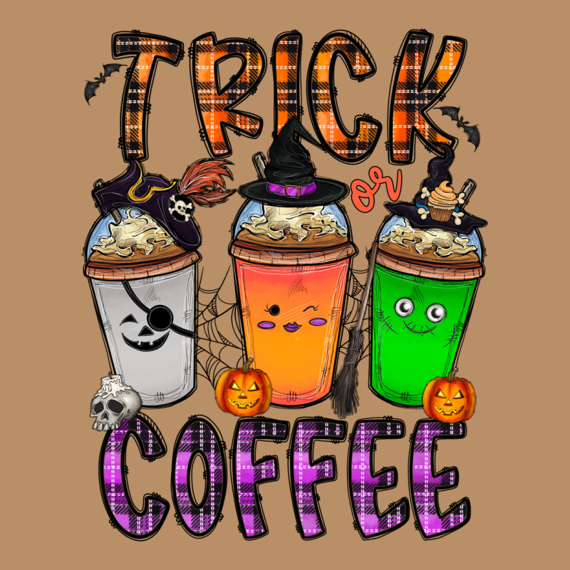 Trick Or Coffee Vintage Hoodie by CowhideDigitalArt | Teevron