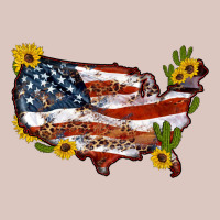 Usa Map With Sunflower And Cactus Premium Hoodie | Teevron