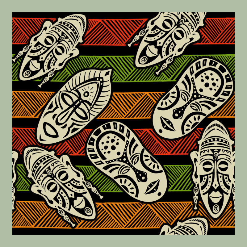 African Mask Seamless Pattern Urban Heavy Tee by BundleAndBundleShop | Teevron