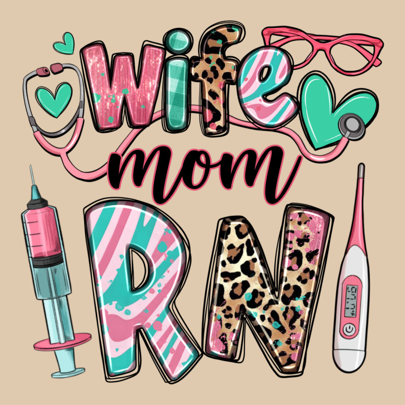 Wife Mom Rn Registered Nurse Heavyweight Sweatshirt by RanaPortraitStore | Teevron