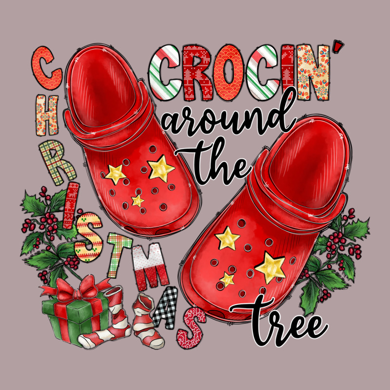 Christmas Crocin Around The Tree Vintage Hoodie by CowhideDigitalArt | Teevron