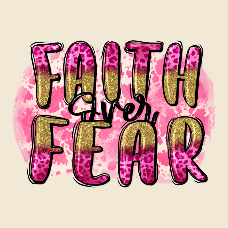 Faith Over Fear  Breast Cancer Awareness Premium Tee by FaDigitalArtStudio | Teevron
